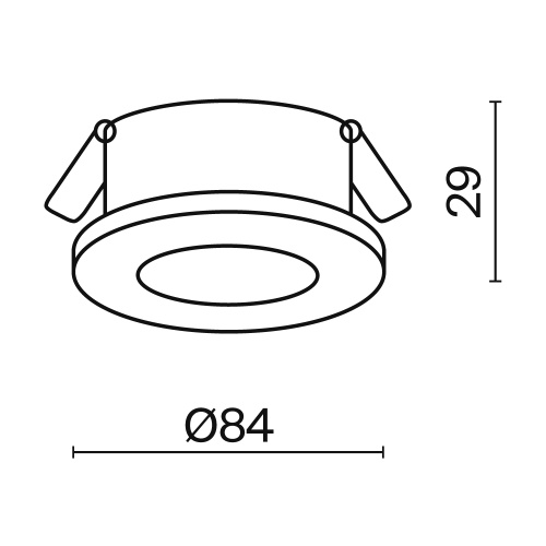 Встраиваемый светильник Technical DL083-01-GU10-RD-B Встраиваемый светильник Technical DL083-01-GU10-RD-B