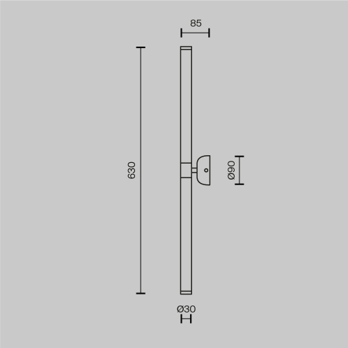 Подсветка для зеркал Maytoni Axis MOD106WL-L16G3K Подсветка для зеркал Maytoni Axis MOD106WL-L16G3K