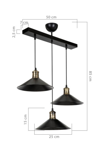 Подвесная люстра Toplight Delilah TL1606H-03BK