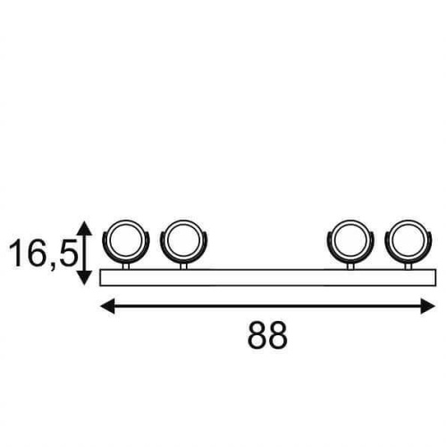 Светодиодный спот SLV Kalu 4 Led Long 147651 Светодиодный спот SLV Kalu 4 Led Long 147651