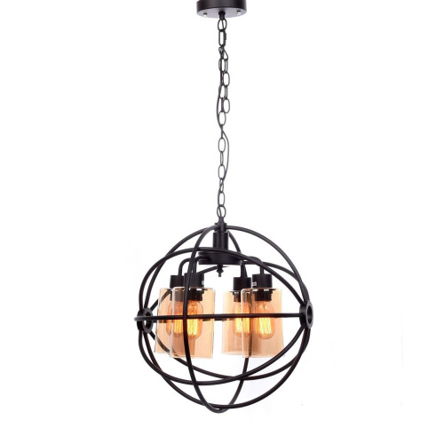 Подвесная люстра Lumina Deco Stradi LDP 11509-4 BK Подвесная люстра Lumina Deco Stradi LDP 11509-4 BK
