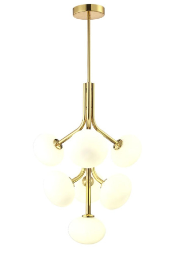 Подвесная люстра Crystal Lux ALICIA SP7 GOLD/WHITE Подвесная люстра Crystal Lux ALICIA SP7 GOLD/WHITE