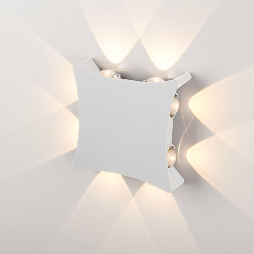 Уличный настенный светодиодный светильник Elektrostandard 1631 Techno LED белый a051822 Уличный настенный светодиодный светильник Elektrostandard 1631 Techno LED белый a051822