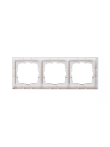Рамка 3-постовая ABB Basic55 альпийский белый 2CKA001725A1481 Рамка 3-постовая ABB Basic55 альпийский белый 2CKA001725A1481