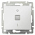 Переключатель одноклавишный двухполюсный Legrand Valena 10A 250V с подсветкой белый 774449
