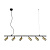 Подвесная люстра Crystal Lux CLT 015C6 L1200 BL-GO