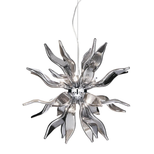 Подвесной светильник Ideal Lux Leaves SP8 Fume 111940 Подвесной светильник Ideal Lux Leaves SP8 Fume 111940