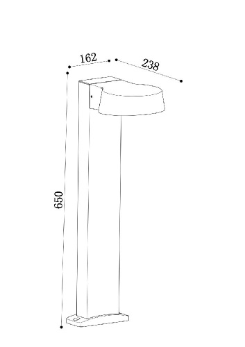 Ландшафтный светильник Outdoor O443FL-L12GF3K Ландшафтный светильник Outdoor O443FL-L12GF3K