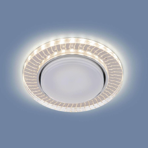 Встраиваемый светильник Elektrostandard 3033 GX53 CL/SL прозрачный/серебро a045484 Встраиваемый светильник Elektrostandard 3033 GX53 CL/SL прозрачный/серебро a045484