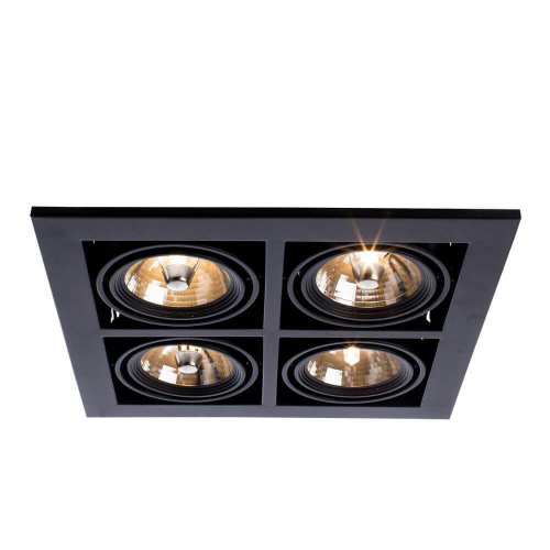 Встраиваемый светильник Arte Lamp Cardani A5930PL-4BK Встраиваемый светильник Arte Lamp Cardani A5930PL-4BK