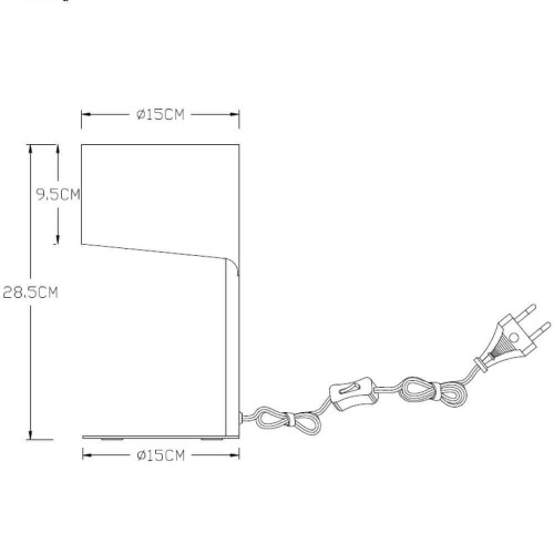 Настольная лампа Lucide Knulle 45504/01/36 Настольная лампа Lucide Knulle 45504/01/36