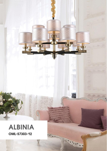 Подвесная люстра Omnilux Albinia OML-57303-12 Подвесная люстра Omnilux Albinia OML-57303-12