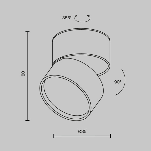 Потолочный светильник Technical C024CL-12W3K-B-1 Потолочный светильник Technical C024CL-12W3K-B-1