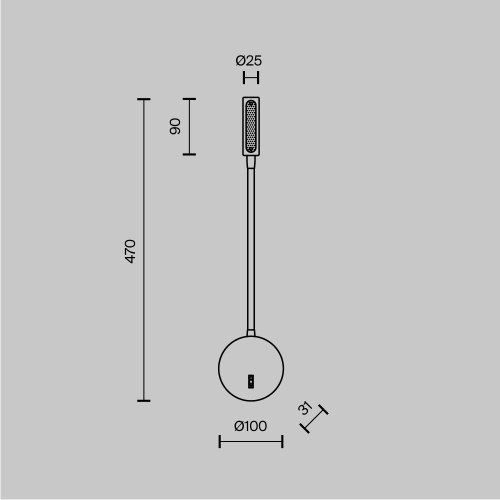 Бра Maytoni Stem C035WL-L3CH3K Бра Maytoni Stem C035WL-L3CH3K
