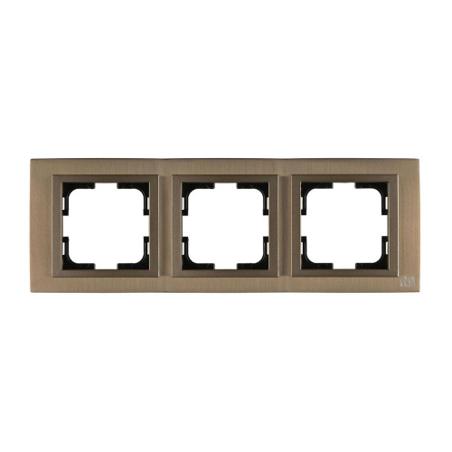Рамка 3-постовая Mono Electric Style Aluminium бронза 107-810000-162 Рамка 3-постовая Mono Electric Style Aluminium бронза 107-810000-162
