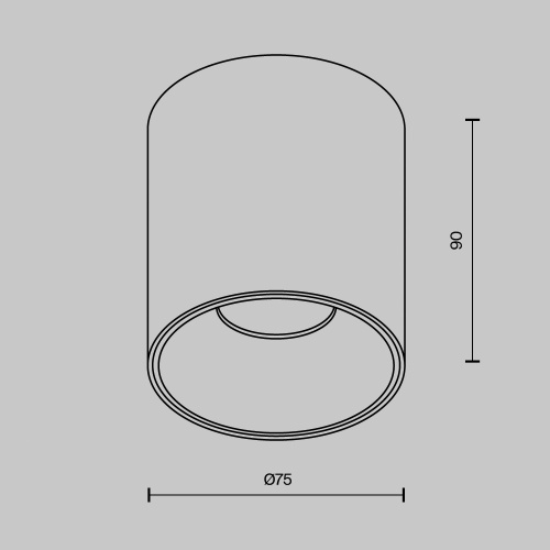 Потолочный светильник Technical C064CL-12W4K-RD-WB Потолочный светильник Technical C064CL-12W4K-RD-WB