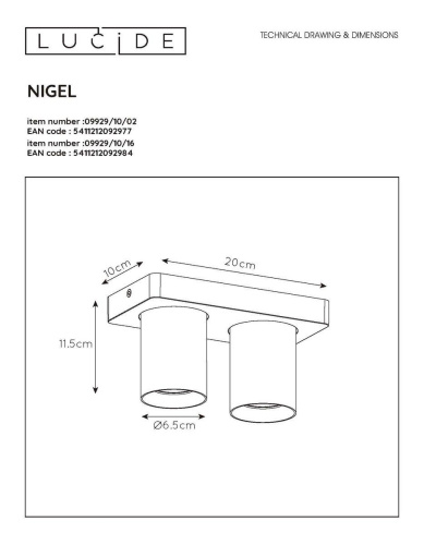 Спот Lucide Nigel 09929/10/16 Спот Lucide Nigel 09929/10/16