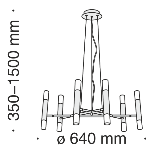 Подвесная люстра Maytoni Vigo MOD031PL-12B Подвесная люстра Maytoni Vigo MOD031PL-12B