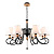 Подвесная люстра Seven Fires Shanita WD3590/8P-BK-WT