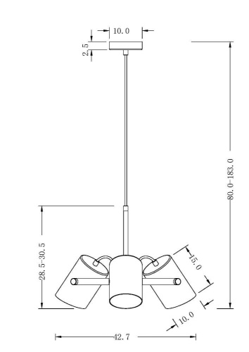 Подвесная люстра Freya Elori FR4004PL-03WB Подвесная люстра Freya Elori FR4004PL-03WB