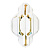 Настенный светильник Lumina Deco Piramid LDW 6021-2 WT+GD