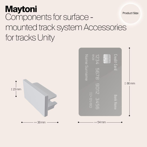 Заглушка Maytoni Track TRA001EC-11W Заглушка Maytoni Track TRA001EC-11W