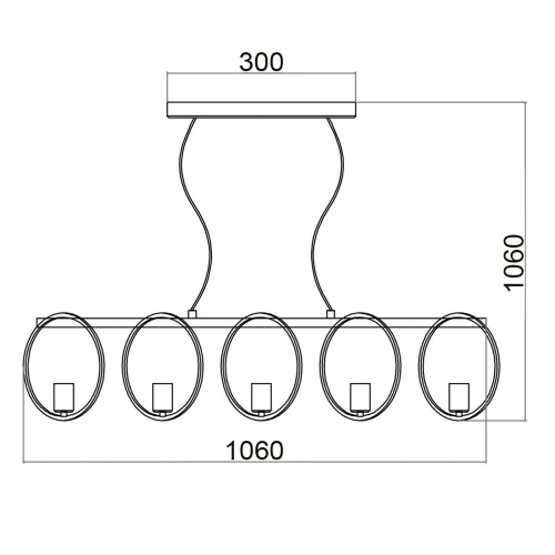 Подвесной светильник Vele Luce Liberty VL6302P05 Подвесной светильник Vele Luce Liberty VL6302P05