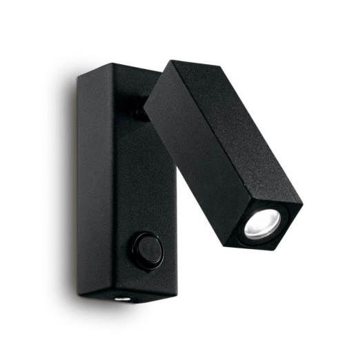 Светодиодный спот Ideal Lux Page Ap Square Nero 142241 Светодиодный спот Ideal Lux Page Ap Square Nero 142241