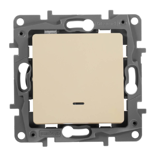 Переключатель одноклавишный Legrand Etika с подсветкой 10A 250V слоновая кость 672315 Переключатель одноклавишный Legrand Etika с подсветкой 10A 250V слоновая кость 672315