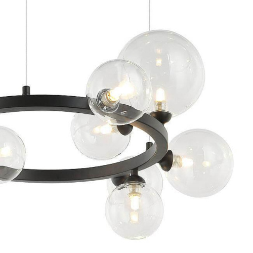 Подвесная люстра Lumien Hall Lovrenc LH4125/11P-BK-CL Подвесная люстра Lumien Hall Lovrenc LH4125/11P-BK-CL