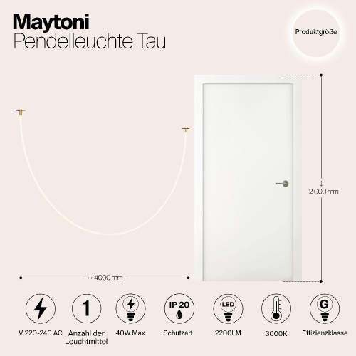 Подвесной светильник Maytoni MOD146PL-L40G3K Подвесной светильник Maytoni MOD146PL-L40G3K