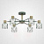 Потолочная Люстра Corf B3 Green 6 Lamps By Imperiumloft