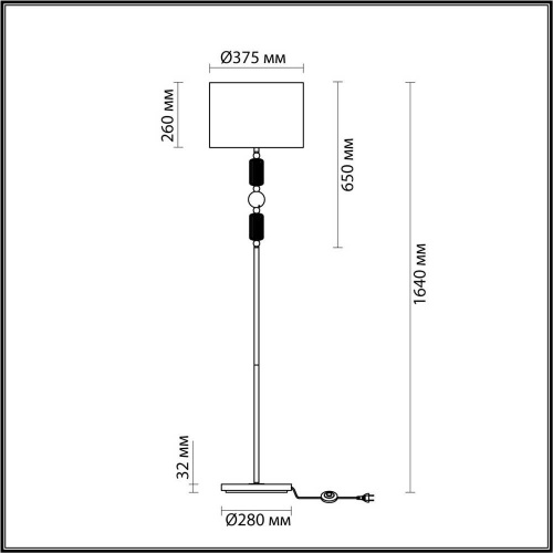 Торшер Odeon Light Classic Candy 4861/1F Торшер Odeon Light Classic Candy 4861/1F