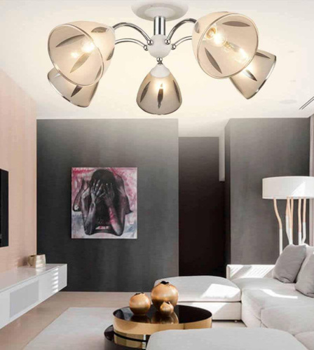 Потолочная люстра Seven Fires Ayna WD3521/5C-WT-CR-WT Потолочная люстра Seven Fires Ayna WD3521/5C-WT-CR-WT
