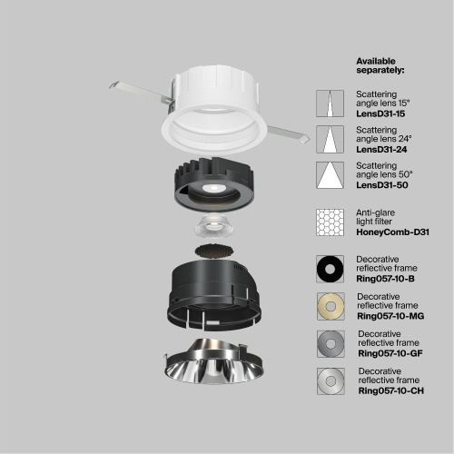 Встраиваемый светильник Technical DL057-10W3K-W Встраиваемый светильник Technical DL057-10W3K-W