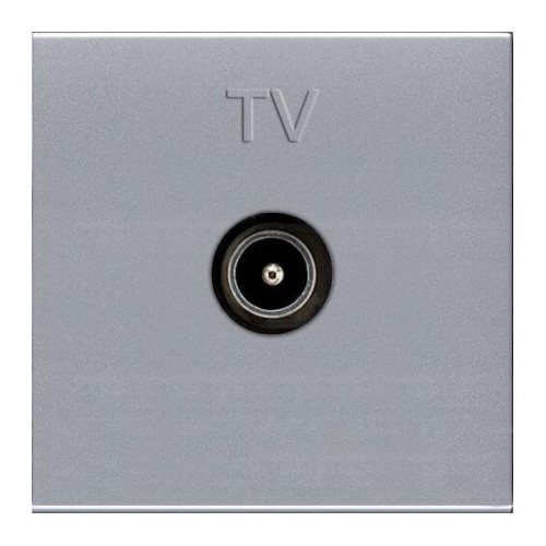 Розетка TV ABB Zenit серебро 2CLA225070N1301