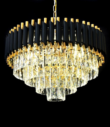 Подвесная люстра Lumina Deco Funneli LDP 6003-500 BK+F.GD Подвесная люстра Lumina Deco Funneli LDP 6003-500 BK+F.GD