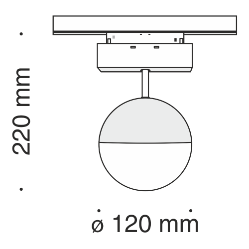 Трековый светодиодный светильник Maytoni Track lamps TR017-2-10W3K-B