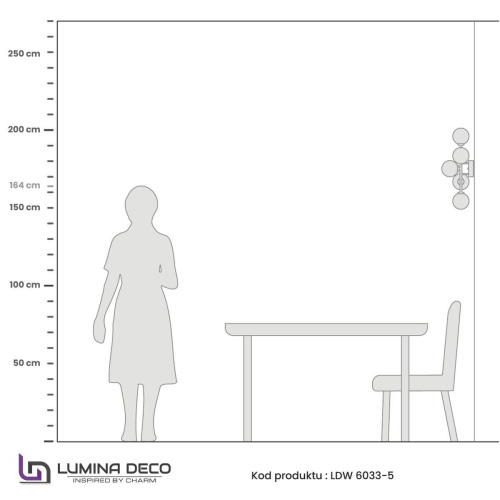 Настенный светильник Lumina Deco Marsiada LDW 6033-5 CHR Настенный светильник Lumina Deco Marsiada LDW 6033-5 CHR