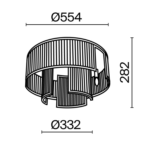 Потолочный светильник Maytoni MOD174CL-06G Потолочный светильник Maytoni MOD174CL-06G