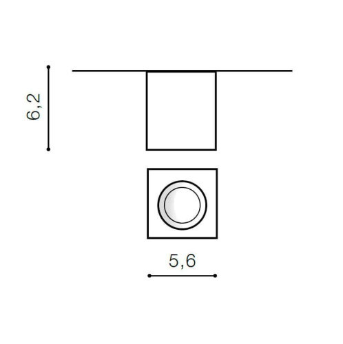 Накладной светильник Azzardo Nano Square AZ2787 Накладной светильник Azzardo Nano Square AZ2787