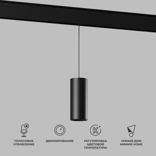 Подвесной трековый светодиодный светильник Elektrostandard Slim Magnetic Dim Amend 85073/01 черный a063534 Подвесной трековый светодиодный светильник Elektrostandard Slim Magnetic Dim Amend 85073/01 черный a063534