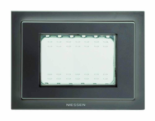 Рамка монтажная ITA 3-модульная ABB Zenit IP55 антрацит 2CLA337300N1801 Рамка монтажная ITA 3-модульная ABB Zenit IP55 антрацит 2CLA337300N1801