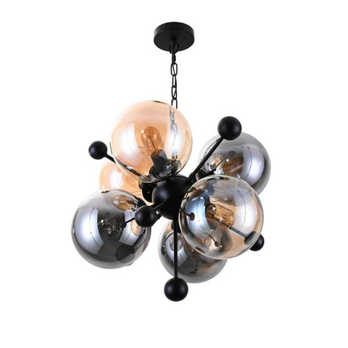 Подвесная люстра Lumina Deco Afrodis LDP 1138-6 AMB+GY Подвесная люстра Lumina Deco Afrodis LDP 1138-6 AMB+GY