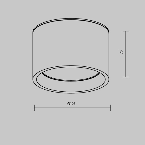 Потолочный светильник Technical C090CL-10W3K-W Потолочный светильник Technical C090CL-10W3K-W