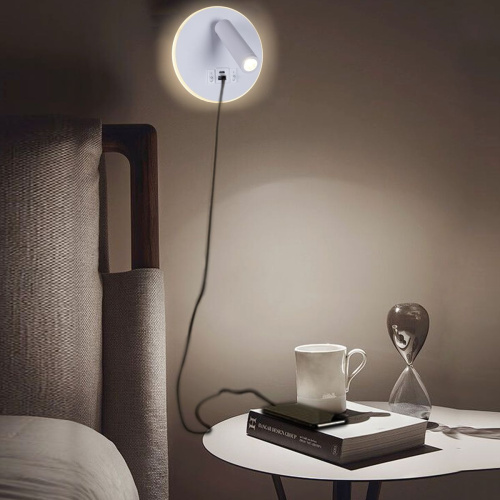 Настенный светодиодный светильник Reluce 86203-9.2-001KT LED12W+USB WT Настенный светодиодный светильник Reluce 86203-9.2-001KT LED12W+USB WT