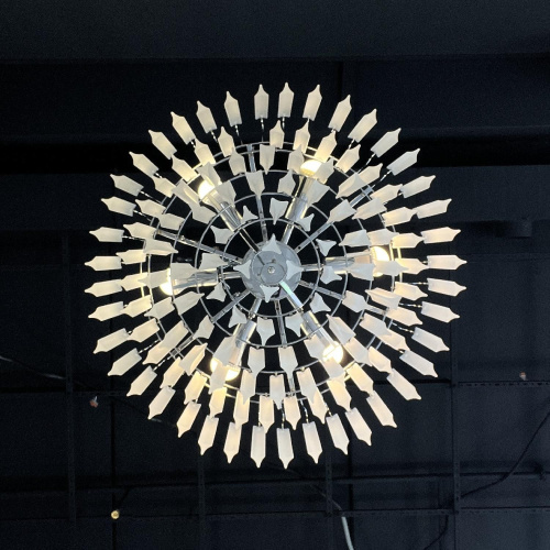 Люстра Eich Chandelier Nova 9 D65 Nickel By Imperiumloft Люстра Eich Chandelier Nova 9 D65 Nickel By Imperiumloft