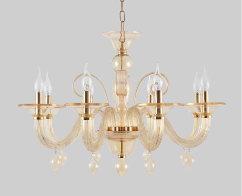 Подвесная люстра Crystal Lux Caetano SP-PL8 Amber Подвесная люстра Crystal Lux Caetano SP-PL8 Amber