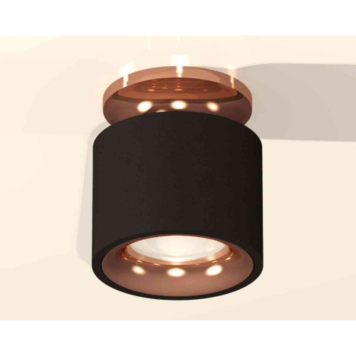 Комплект накладного светильника Ambrella light Techno Spot XS7511141 SBK/PPG черный песок/золото розовое полированное (N7930, C7511, N7015) Комплект накладного светильника Ambrella light Techno Spot XS7511141 SBK/PPG черный песок/золото розовое полированное (N7930, C7511, N7015)