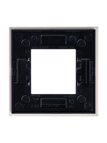Рамка 1-постовая ABB Zenit стекло жемчужное 2CLA227100N3501 Рамка 1-постовая ABB Zenit стекло жемчужное 2CLA227100N3501